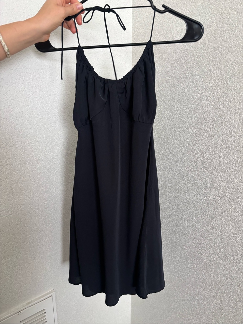 Abercrombie & Fitch Black Mini Slip Dress